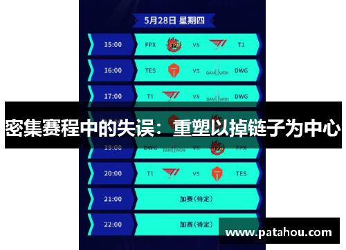 密集赛程中的失误：重塑以掉链子为中心